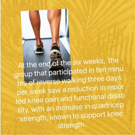 Walking back support knee strenght