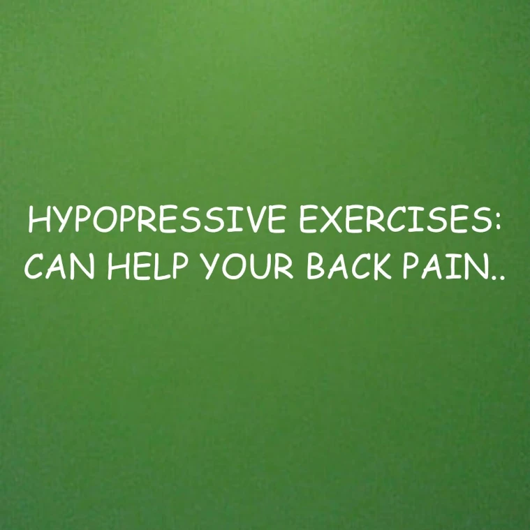 Hypopressive exercises