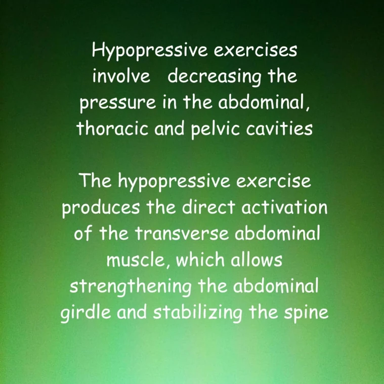Hypopressive exercises
