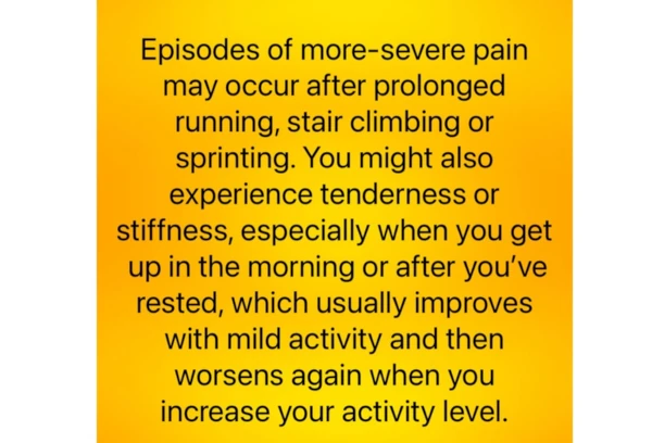 Achilles Tendonitis Symptoms